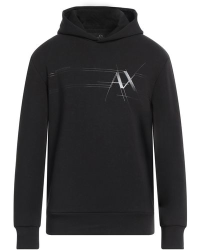 Armani Exchange Sweatshirt Cotton, Polyester, Elastane - Black