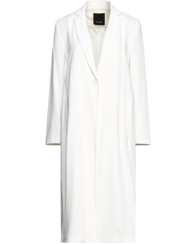 Pinko Overcoat & Trench Coat - White