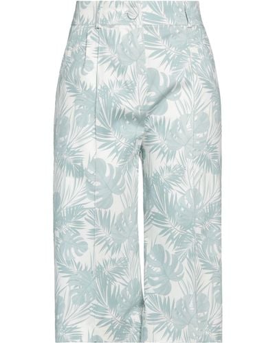 Hebe Studio Cropped Trousers - Blue