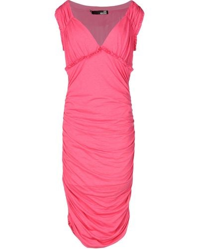 Love Moschino Midi Dress Modal, Cotton - Pink