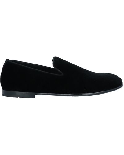 Dolce & Gabbana Slippers In Suede - Noir