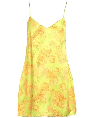 Vetements Mini Dress - Yellow