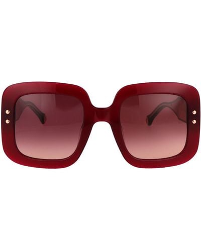 Carolina Herrera Sonnenbrille - Rot