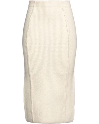 REMAIN Birger Christensen Midi Skirt - Natural