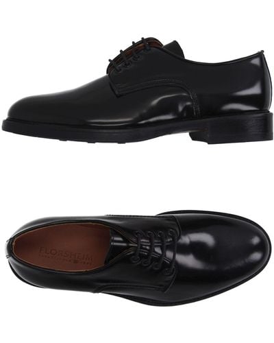 Florsheim Lace-Up Shoes Soft Leather - Black