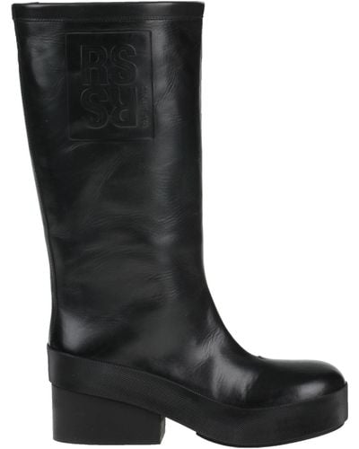 Raf Simons Boot Leather - Black
