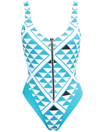 Agogoa One-piece Swimsuit - Blue