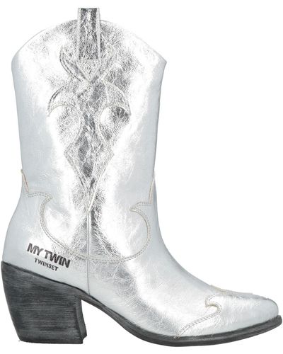 My Twin Ankle Boots - White