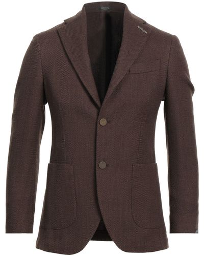 BRERAS Milano Suit Jacket - Brown