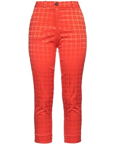 Rrd Pantaloni Cropped - Rosso