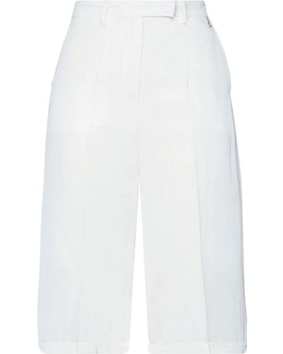 Patrizia Pepe Cropped Trousers - White