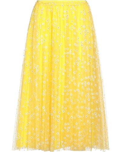 RED Valentino Midi Skirt - Yellow