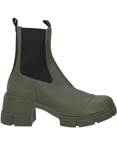 Ganni Ankle Boots - Green