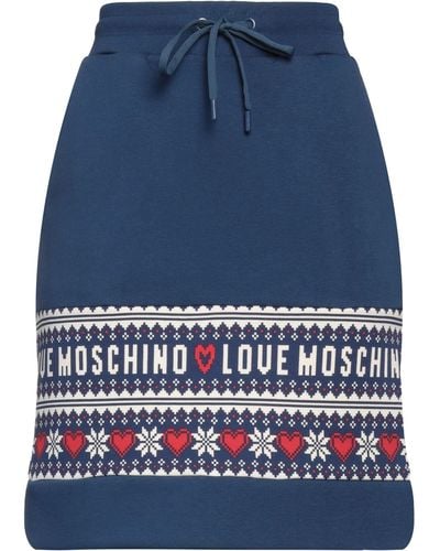 Love Moschino Mini Skirt - Blue