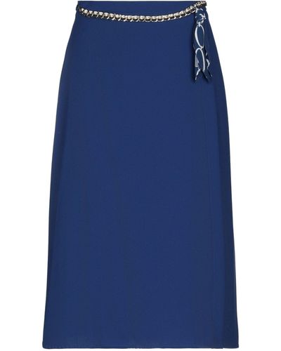 Elisabetta Franchi Midi Skirt - Blue