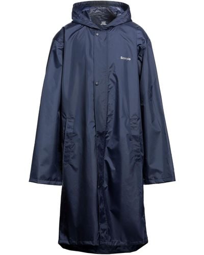 Vetements Overcoat & Trench Coat - Blue