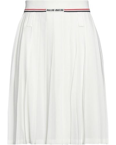 Miu Miu Mini Skirt - White