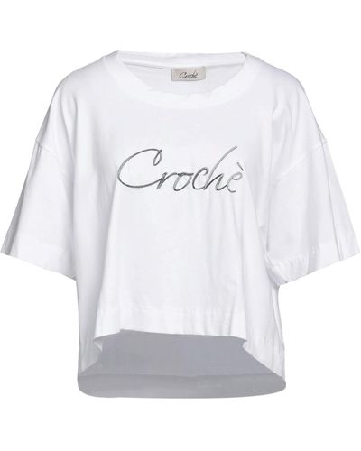 CROCHÈ T-shirt - Bianco