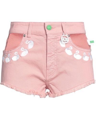 Gcds Denim Shorts - Pink