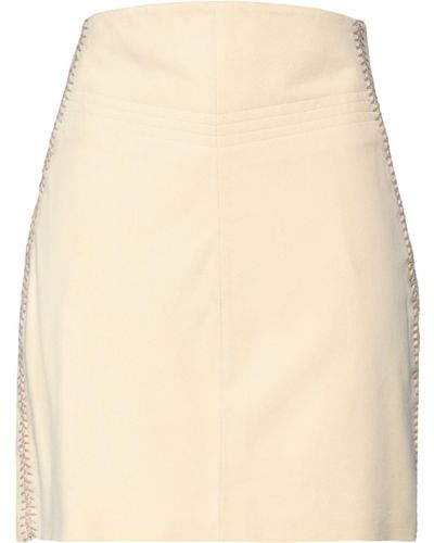 Alberta Ferretti Mini Skirt - Natural