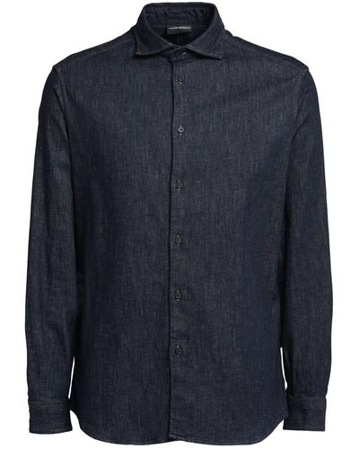 Emporio Armani Camicia Jeans - Blu