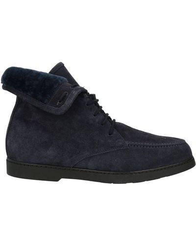 Doucal's Midnight Ankle Boots Leather - Blue