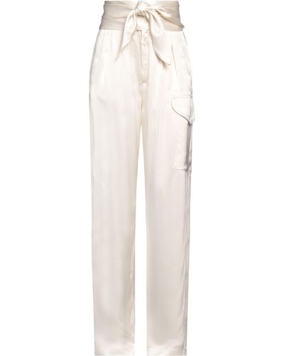 Grifoni Off Trousers Viscose - White
