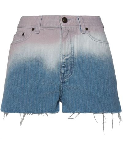 Saint Laurent Denim Shorts - Blue