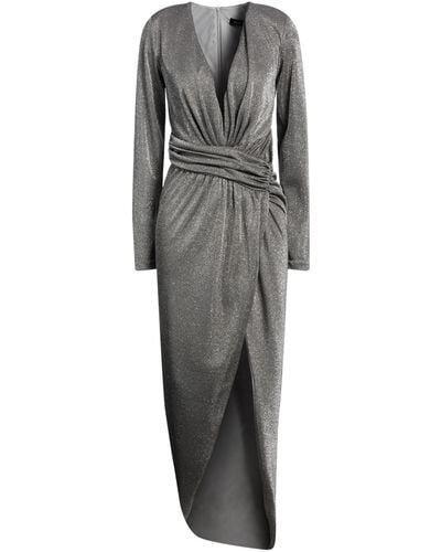 ACTUALEE Maxi Dress Polyamide, Metal - Grey