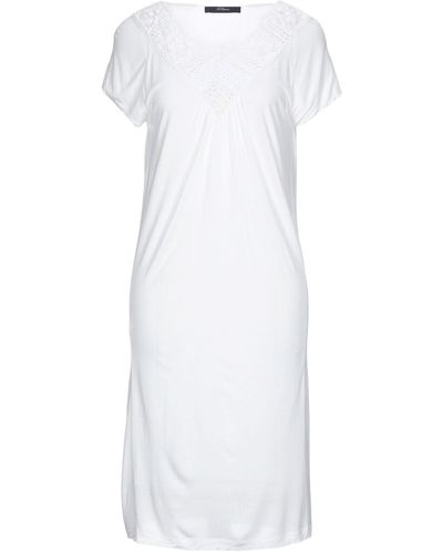 Blue Les Copains Short Dress - White