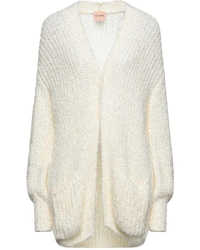 Nude Cardigan - White