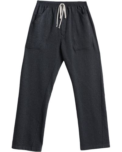 Rick Owens Steel Pants Cotton - Blue