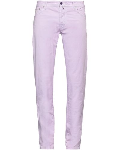 Jacob Coh?n Mauve Pants Cotton, Elastane - Purple