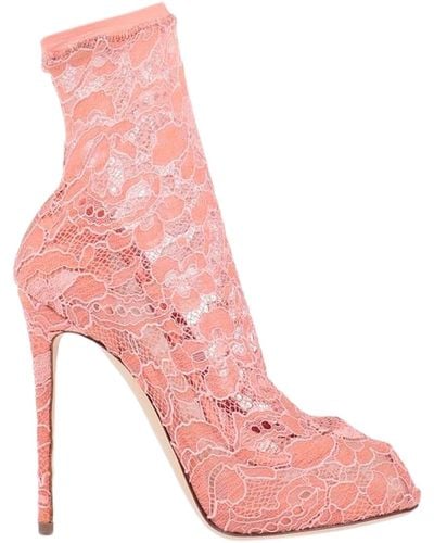 Dolce & Gabbana Botines de caña alta - Rosa