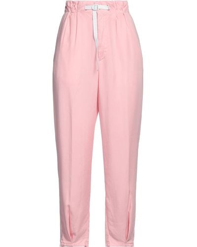 White Sand Pants - Pink