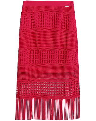 Guess Midi Skirt - Red