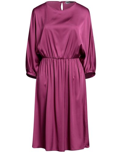 Biancoghiaccio Mauve Mini Dress Polyester, Elastane - Purple