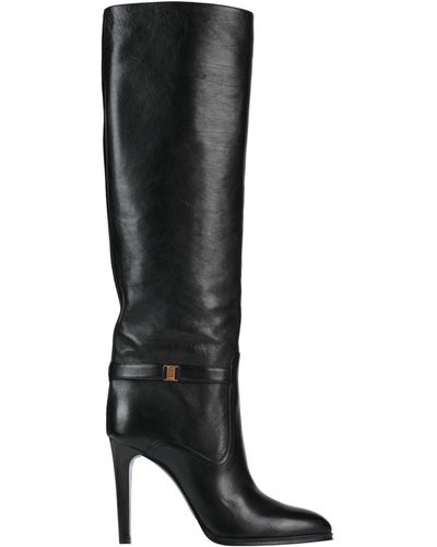 Saint Laurent Boot Leather - Black