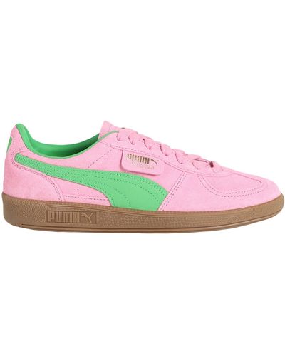 PUMA Palermo Logo-tab Suede Low-top Trainers - Pink