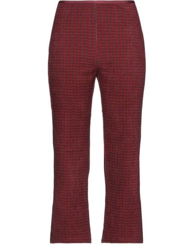 Siyu Cropped Trousers - Red