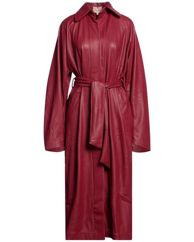 Liya Overcoat & Trench Coat - Red