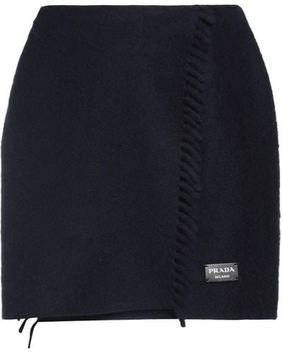 Prada Midnight Mini Skirt Cashmere - Blue