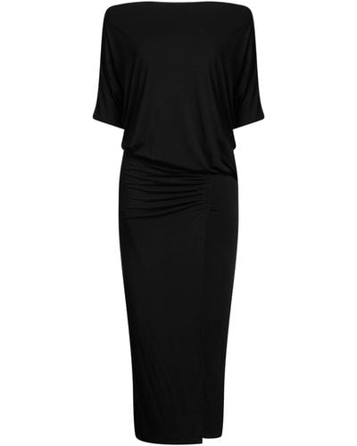 Imperial Maxi Dress Viscose, Elastane - Black