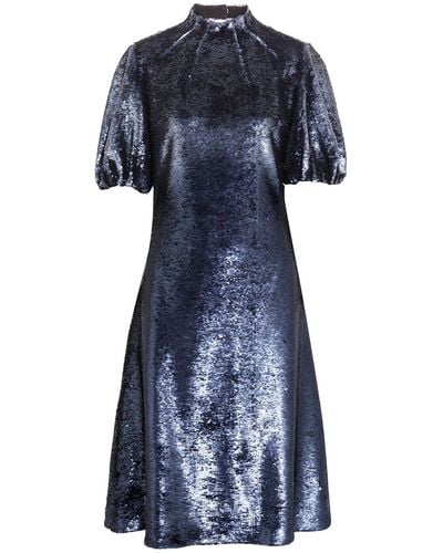 Emilia Wickstead Midi Dress - Blue