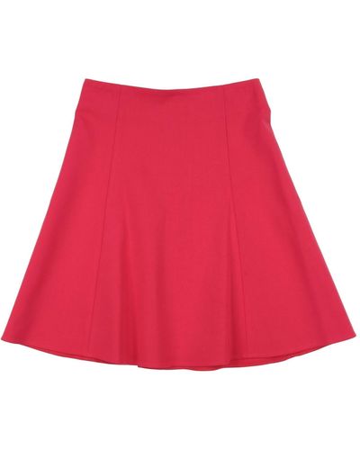 Emporio Armani Midi Skirt - Red