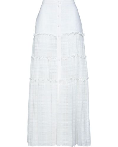 WANDERING Long Skirt - White