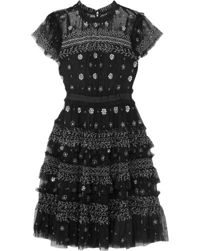Needle & Thread Mini Dress - Black