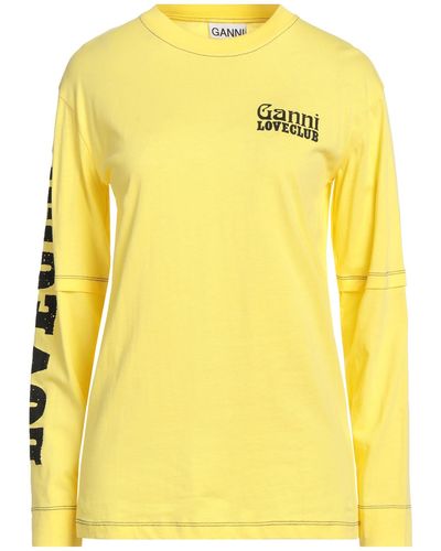 Ganni Camiseta - Amarillo