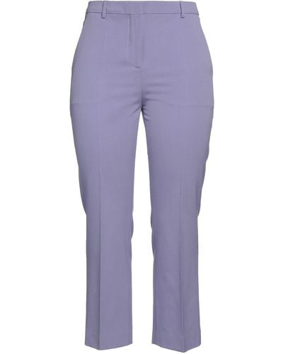 Moschino Jeans Lilac Trousers Polyester, Virgin Wool, Elastane - Purple