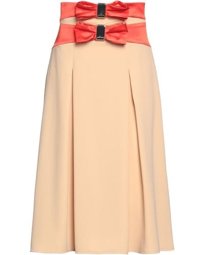 Elisabetta Franchi Midi Skirt - Orange